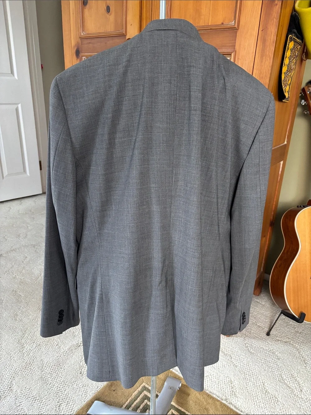 Theory Men's Gray Suit Jacket - Classic Single-Breasted Blazer